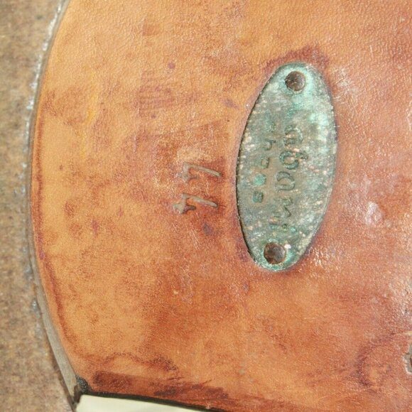 Cabani Brown Leather Lace Up Cap Toe Oxford Dress Shoes Size Eu 44 US 10.5 - Picture 7 of 9